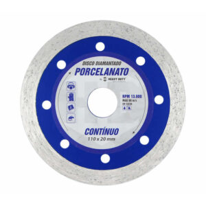 DISCO DIAMANTADO PORCELANATO 110X20MM - HEAVY DUTY