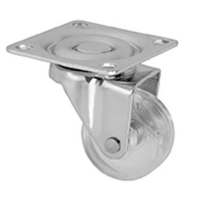 RODÍZIO SILIC  RODA PLANA TRANSP 50MM S/ FREIO - JOMARCA