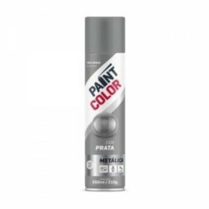TINTA SPRAY 350ML METALICA PRATA - PAINTCOLOR
