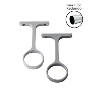SUPORTE CENTRAL T - AP 305 REDONDO CROMADO - APOIO COMPONENTES