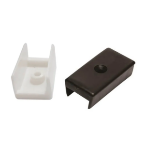 SAPATA U PLASTICA 15MMX38MM BRANCO C/100 - DMT