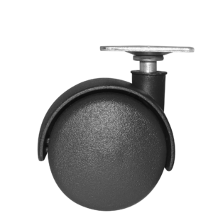 RODIZIO RD 50 C/ CHAPA ROLD.GEL PRETO - SQUADRONI