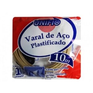 VARAL DE ACO PLASTIFICADO 10 M - UNIFIO