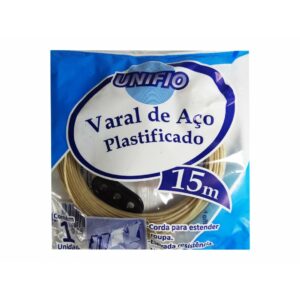 VARAL DE ACO PLASTIFICADO 15 M - UNIFIO