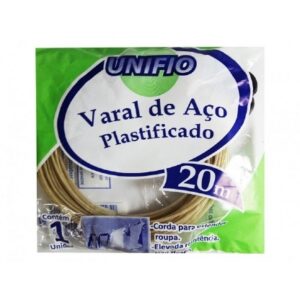 VARAL DE ACO PLASTIFICADO 20 M - UNIFIO