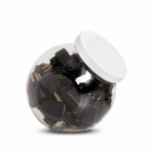 BENJAMIM 2P 10A 250V PRETO 9855 C/20 - PLUZIE