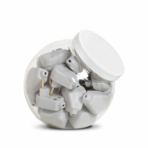 PINO ADAPTADOR BRANCO 2P 10A 250V 9851 C/30 - PLUZIE