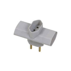 BENJAMIM 2P 10A 250V BRANCO 9264 - PLUZIE
