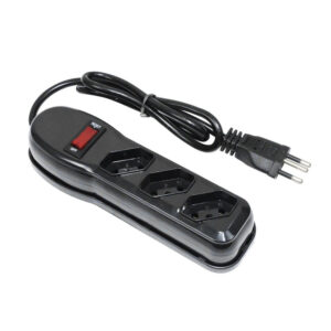 FILTRO DE LINHA BIVOLT 3 TOMDAS PRETO 8397 - PLUZIE