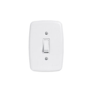 INTER 1 TECLA SIM IDEALE BRANCO C/PLACA 3200 - PLUZIE