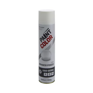 TINTA SPRAY 350ML BRANCO FOSCO - PAINTCOLOR