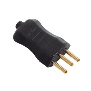 PINO MACHO DESMONTAVEL PRETO 2P + T 10A 9217 - PLUZIE