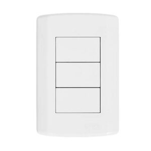 PLACA C/3 MODULOS CEGOS CONJ 7283 4X2 - PLUZIE