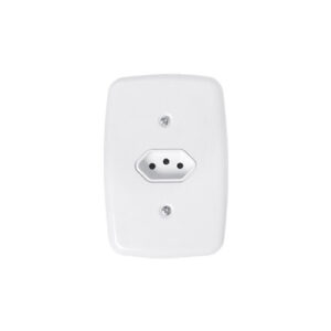 TOMADA - 2P+T 20A 250V IDEALE BRANCO C/PLACA 3212 - PLUZIE