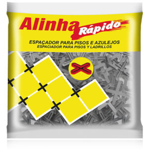 ESPACADOR PISO CRUZETA 4,0MM AL. RAPIDO C/50 ( FD C/10 ) - JUNTALIDER