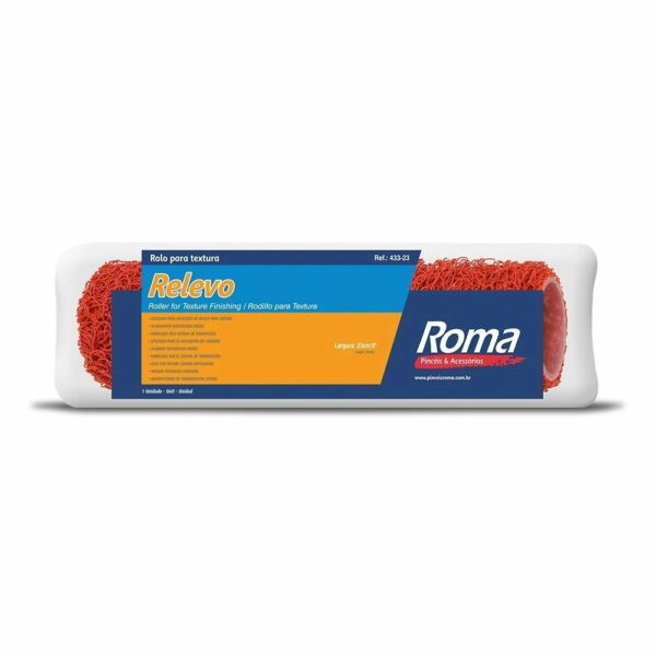 ROLO P/TEXTURA RELEVO 23CM S/CABO ( 433.23 ) - ROMA