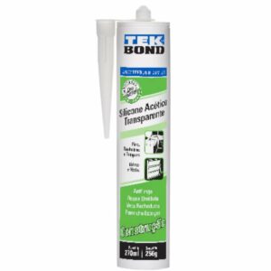 SILICONE ACETICO CONSTRUCAO INCOLOR 256GR/270ML - TECK BOND