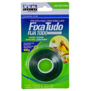 FITA DUPLA FACE ACR INTERNA 12MMX2M - TEK BOND