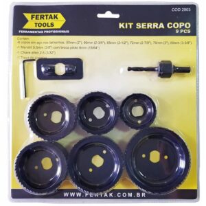 JOGO SERRA COPO KIT ( 8 PCS ) - FERTAK