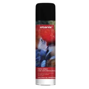 TINTA SPRAY 400ML ALTA TEMPERATURA PRETO - ETANIZ