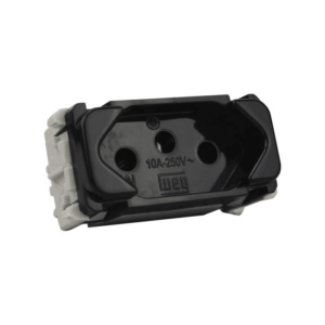 MODULO TOMADA - 2P+T 20A 250V MODULO 7763 MATIZ PRETO - PLUZIE