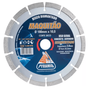 DISCO DIAMANTADO SEGMENTADO 180X25MM 7" - PYRAMID
