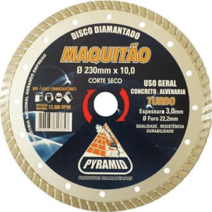 DISCO DIAMANTADO SEGMENTADO 230X25MM 9" - PYRAMID