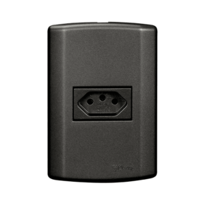 TOMADA 2P+T 20A 250V CONJ 7812 MATIZ GRAFITE - PLUZIE