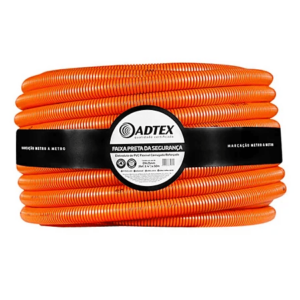 ELETRODUTO CORRUGADO REFORÇADO 3/4 X 50M LARANJA - ADTEX