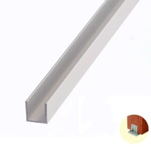 PERFIL TRILHO U 1/2 NATURAL SR 3048 - 3M - BARRA - DMT