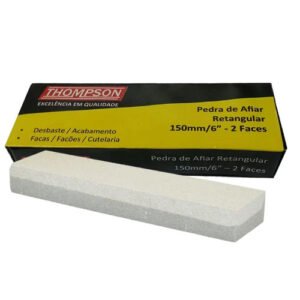 PEDRA DE AFIAR RETANGULAR DUPLA FACES 6" - THOMPSON