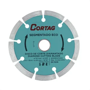 DISCO DIAMANTADO SEGMENTADO 110X20MM 4" ECO - CORTAG
