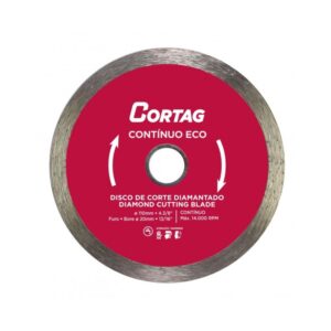 DISCO DIAMANTADO LISO CONTINUO 110X20MM 4" ECO - CORTAG