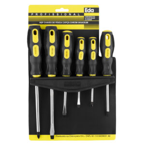 CHAVE FENDA JG 1/6 PCS CV 8QP - EDA