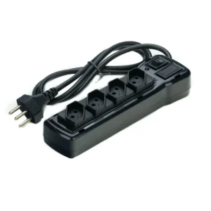 FILTRO DE LINHA 4 TOMADAS PRETO