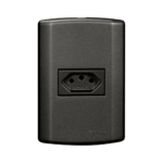 TOMADA 2P+T 20A 250V CONJ 7712 MATIZ PRETO - PLUZIE