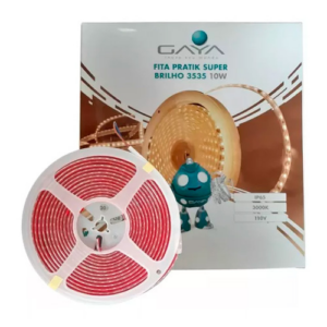 FITA PRATIK SUPERBRI 110V 10W 3000K (AMARELA) 5MTS - GAYA