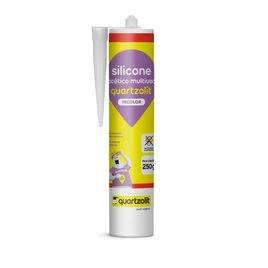 SILICONE ACETICO CONSTRUCAO INCOLOR 250GR - QUARTZOLIT